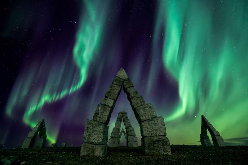 Aurora borealis, northern lights in Iceland