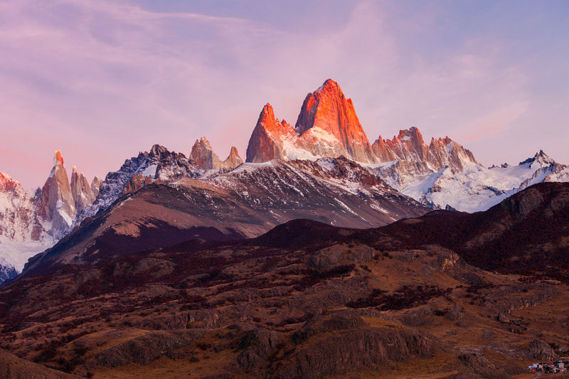 Mountains of Torre del Paine in Patagonia, Chile